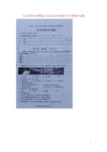 山東省棗莊市嶧城區(qū)2021屆九年級化學(xué)下學(xué)期期中試題掃描版