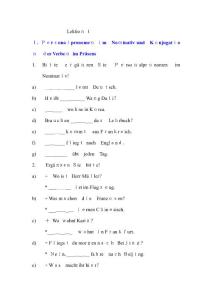 2025年德語第一單元補充練習