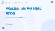 2025年經驗材料：浙江經濟創新發展之道
