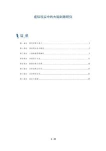 虛擬現(xiàn)實(shí)中的大腦刺激研究-洞察剖析