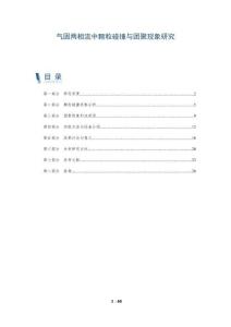 氣固兩相流中顆粒碰撞與團(tuán)聚現(xiàn)象研究-洞察剖析