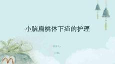 小脑扁桃体下疝的护理
