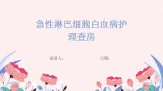 急性淋巴细胞白血病护理查房