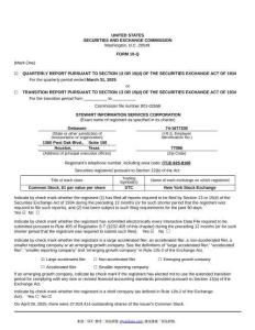 【SEC-2025行業(yè)研究報告】Form 10-Q STEWART INFORMATION SERVICES CORP