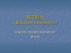 脑干脑炎课件