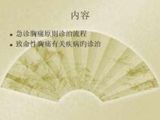 胸部疼痛诊断与治疗攻略培训课件