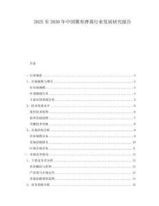 2025至2030年中国锥形弹簧行业发展研究报告