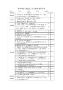 腸內營養(滴注法)技術操作評分標準