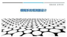 模糊系統(tǒng)觀測(cè)器設(shè)計(jì)-洞察剖析