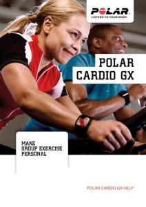 POLAR CARDIO GX用户使用说明书