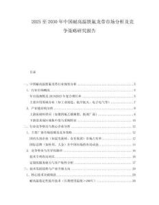 2025至2030年中国耐高温铁氟龙带市场分析及竞争策略研究报告