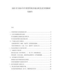 2025至2030年中国穿管机市场分析及竞争策略研究报告
