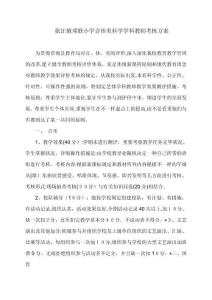 2025年小学音体美科学教师综合素质评估方案