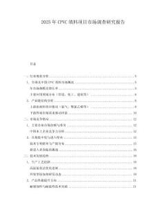 2025年CPVC填料项目市场调查研究报告