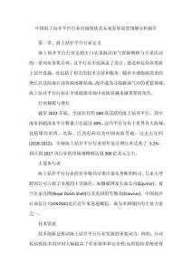 2025年中国海上钻井平台行业市场现状及未来发展前景预测分析报告