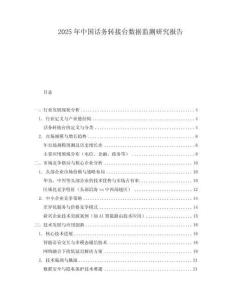 2025年中国话务转接台数据监测研究报告