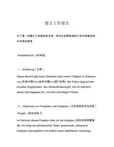 德文工作報告