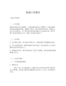 私域工作報告