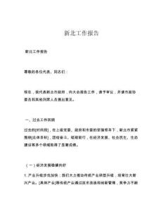 新北工作報告