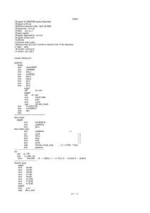 義隆4位單片機(jī)紅外遙控車原代碼