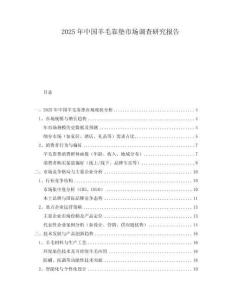 2025年中国羊毛靠垫市场调查研究报告