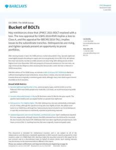 【巴克莱-2025研究报告】BOLTs组合：美国商业房地产抵押贷款支持证券：SASB独家报道