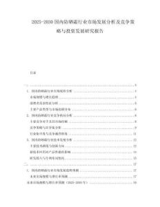 2025-2030国内防晒霜行业市场发展分析及竞争策略与投资发展研究报告