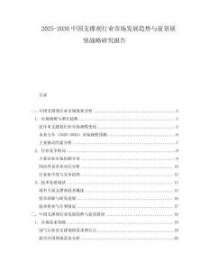 2025-2030中国支撑剂行业市场发展趋势与前景展望战略研究报告
