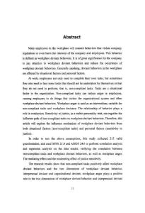 不合规任务对职场越轨行为的影响研究