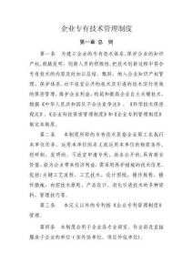 2025年公司专有技术管理制度