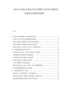 2025至2030全球及中国E踏板车行业项目调研及市场前景预测评估报告
