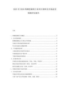 2025至2030两栖挖掘机行业项目调研及市场前景预测评估报告