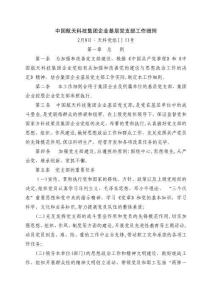 2025年中国航天科技集团公司基层党支部工作细则