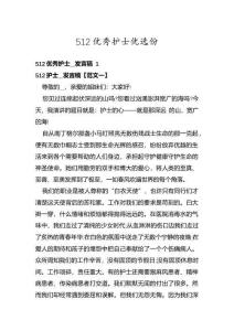512优秀护士优选份