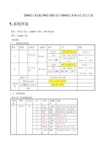 2025年HIS系统项目ORACLE12CRAC实施报告