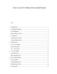 2025至2030年中国刷卡器行业发展研究报告