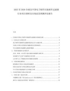 2025至2030全球及中国电子邮件垃圾邮件过滤器行业项目调研及市场前景预测评估报告