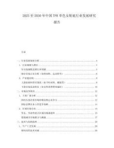 2025至2030年中国TPR单色女鞋底行业发展研究报告
