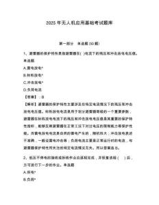 2025年无人机应用基础考试题库a4版附答案详解