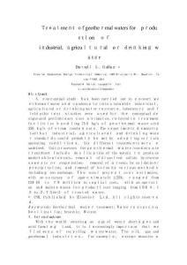 環(huán)境工程專業(yè)英語文獻中英雙語版