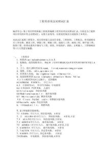 工程英漢對照表