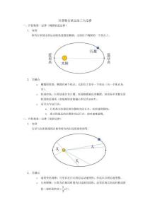 3.開普勒行星運(yùn)動(dòng)定律內(nèi)容及應(yīng)用