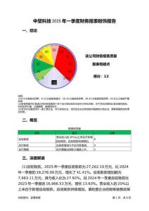 中堅科技2025年一季度財務(wù)報表粉飾報告