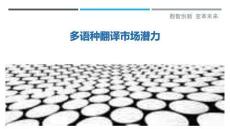 多語(yǔ)種翻譯市場(chǎng)潛力-洞察剖析