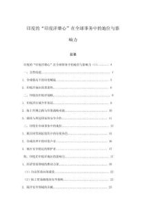印度的“印度洋雄心”在全球事務中的地位與影響力