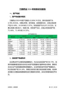 三鶴藥業(yè)2024年財務狀況報告