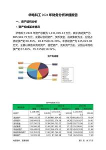 華電科工2024年財務(wù)分析詳細(xì)報告