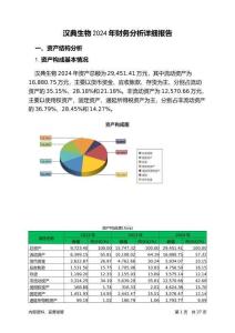 漢典生物2024年財務分析詳細報告