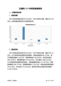 五福坊2024年經(jīng)營成果報告