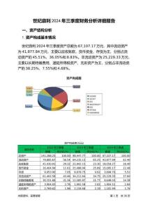 世紀鼎利2024年三季度財務分析詳細報告